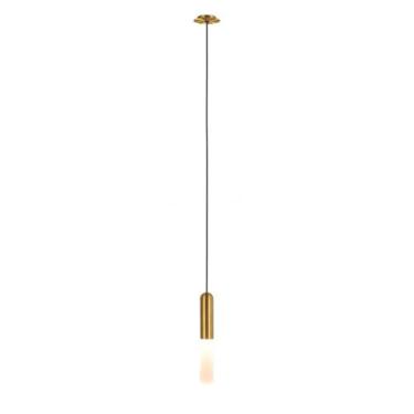 Imagem de Luminária Pendente Teto Cama Sala Dourado Cristal 26cm GU10 - TKS