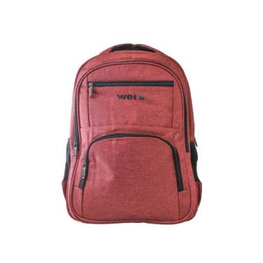 Imagem de Mochila Bolsa Unissex Notebook Reforçada Multifuncional - Mv, Vermelha