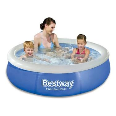 Imagem de Piscina Inflável Fast Set 1.400 Litros Bestway Cor Azul