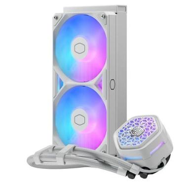 Imagem de Water Cooler Masterliquid ATMOS II VRM 240 ARGB Branco MLX-D24M-A25SZ-