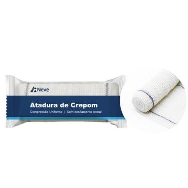 Imagem de Atadura 6 cm X 1,80mts 13 Fios Crepom 12 Unid Neve