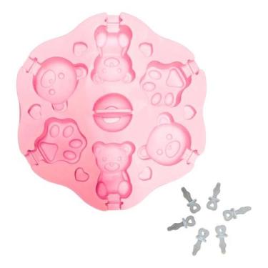 Imagem de Forma De Silicone Urso 6 Cavidades Para Doces Gelo Picolé - Top Rio