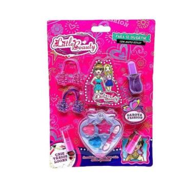 Imagem de Brinquedo Infantil Kit Maquiagem para Boneca Little Beauty Borboleta