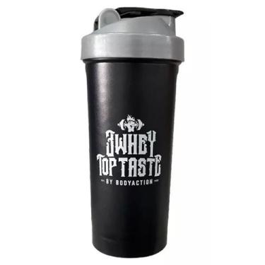 Imagem de Coqueteleira 3 Whey Top Taste - 600ml Preta - Body Action