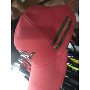 Imagem de Bone unisex vermelho com estampa verde tamanho m - Império bonés 