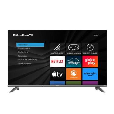 Imagem de Smart TV 43 Philco Full HD Roku HDR10 Dolby Audio 3 HDMI 2 USB, Cinza,