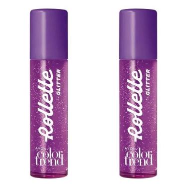 Imagem de Kit Avon gloss rollette com brilho com 2 unidades uva lovers