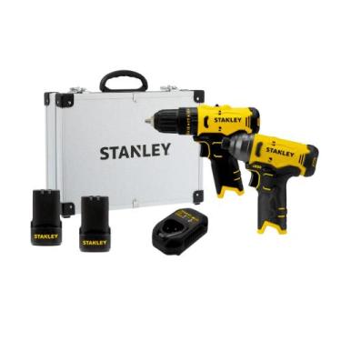 Imagem de Kit Stanley 12V Furadeira/Parafusadeira Impacto + Parafusadeira SCHI10