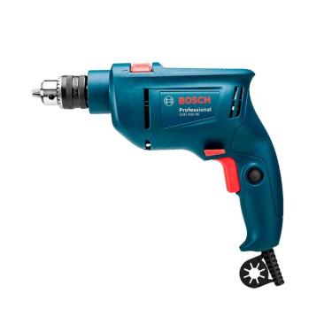 Imagem de Furadeira de Impacto Bosch para Uso Doméstico GSB 450 RE com 3 Brocas 450W Amarelo 110V