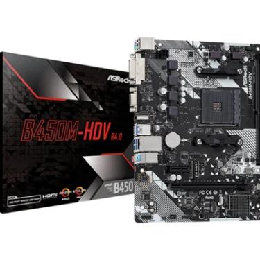 Imagem de Placa-Mãe AsRock, AMD AM4, HDMI, DVI e VGA - B450M-HDV