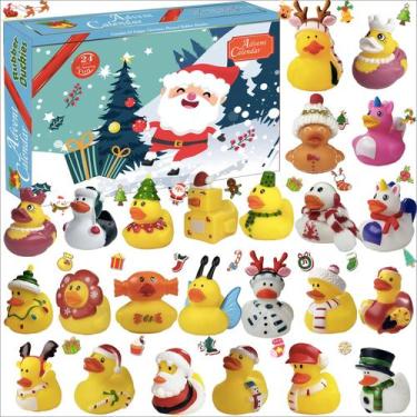 Imagem de Calendário do Advento SQZUWIT 2024 Kids Rubber Duck com 24 surpresas