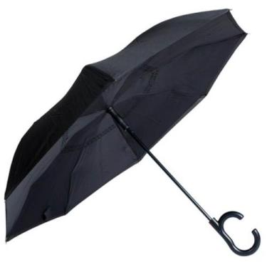 Imagem de Guarda Chuva 105cm Invertido Sombrinha Fazzoletti Automático Preto Cab