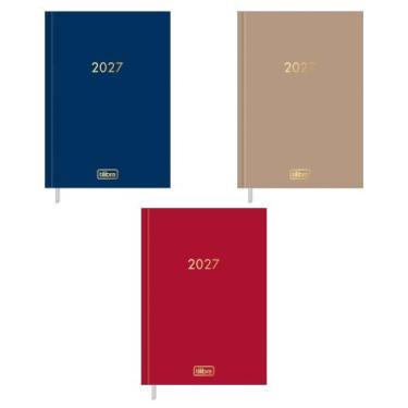 Imagem de Agenda anual costurada napoli cores 2027 m5 sortido tilibra