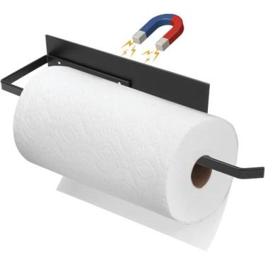 Imagem de Suporte Magnético para Papel Toalha Seropy para Parede Preto
