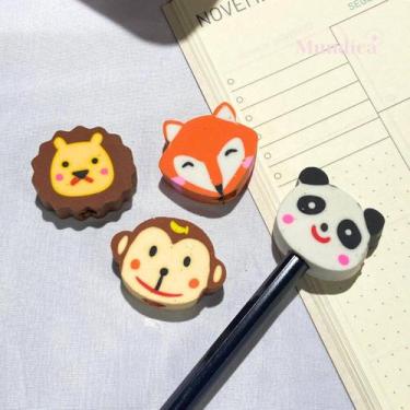 Imagem de Kit 4 borrachas Papelaria criativa - Bichinhos - yins paper