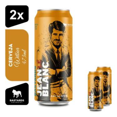 Imagem de Cerveja Bastards Jean Le Blanc Witbier 473ml Kit 2unidades - Bastards 
