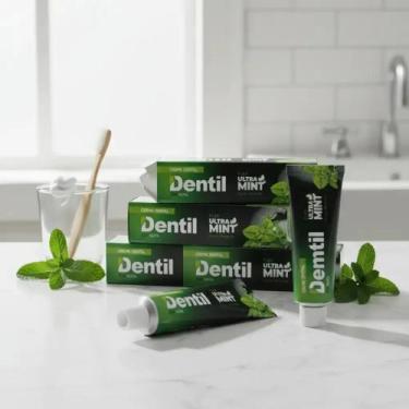 Imagem de Creme Dental Ultra Mint Refrescante Sem Fluor 70gr - DENTIL