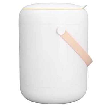 Imagem de Máquina de lavar portátil, máquina de limpeza pequena sem esforço com cerca de drenagem integrada para apartamento branca