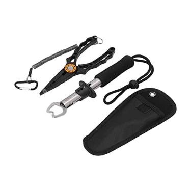 Imagem de Cabo de pesca, equipamento de pesca cabo ergonômico cabo antiderrapante isca de pesca alicate de aço inoxidável para entusiastas da pesca de água doce