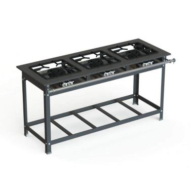 Imagem de Fogão Industrial 30x30 P7 3 Bocas Baixa Pressão 3 QD - JL Colombo