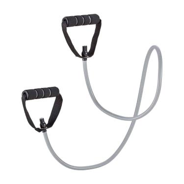 Imagem de Extensor Elástico Toning Tube com Alça Fitness Cinza/Preto Atrio - ES223