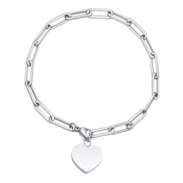 Imagem de Pulseira de cremação de coração presente memorial simples lembrança urna ajustável urna cinzas pulseira urna funeral pulseira masculino feminino marido, Metal, não disponível
