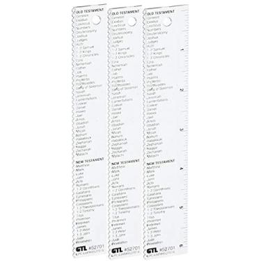 Imagem de Régua de ponta reta de 15 cm com livros da Bíblia (3)