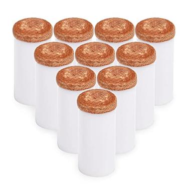 Imagem de Tingpai Pontas da associação 10PCS da sugestão plástica du da sugestão do bilhar das virolas da va da sugestão da va 12MM / 1 M