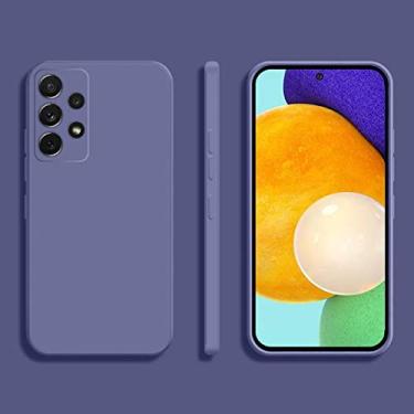 Imagem de Capa de telefone de silicone quadrado doce para Samsung Galaxy A33 A53 A73 5G A13 A03 A52S A02 A02S A12 A22 A32 A52 A72 A82 Capa macia fina, cinza, para Galaxy A03 164mm