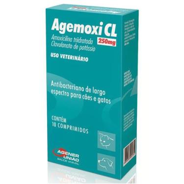Imagem de Agemoxi Cl 250Mg - 10 Comprimidos - Agener União
