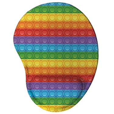 Imagem de Mouse pad Ergonômico Pop It Presente Criativo cor:Preto