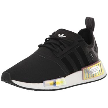 Imagem de adidas Tênis feminino NMD_r1, Núcleo preto/preto e lilás mágico, 40