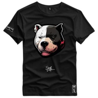 Imagem de Camiseta Coleção Face Animals Pitbull Angry Shap Life