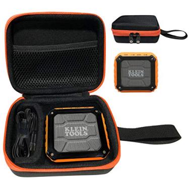 Imagem de Getgear Caixa de alto-falante sem fio para alto-falante sem fio Klein Tools AEPJS1, compartimento personalizado para alto-falante e cabo separadamente, capa forte e leve com alça de pulso