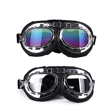 Imagem de Óculos de sol para cães Yu-Xiang à prova de vento, óculos de sol para cães grandes dobráveis para o inverno, óculos de sol à prova de vento para cães (colorido + branco)