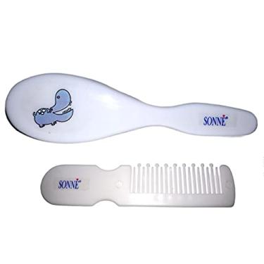 Imagem de Sonne Kit Pente E Escova Para Bebê Hipo Branco