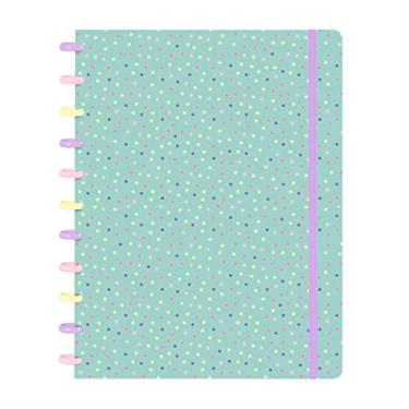 Imagem de Caderno Disco ISCOOL Inteligente G Colors Sweet Poá Verde