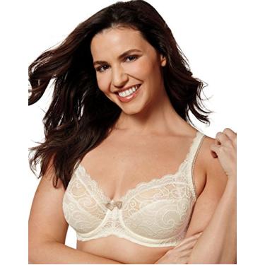 Imagem de Playtex Sutiã feminino Love My Curves lindo de renda e elevação US4825, Gardênia, 42C