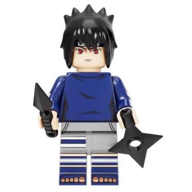 Imagem de Boneco Blocos De Montar Uchiha Sasuki Naruto Ninja - Mega Block Toys