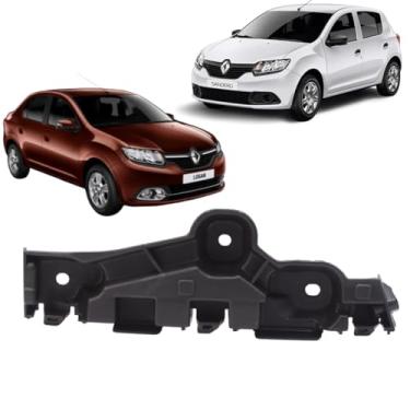 Imagem de Guia Suporte Parachoque Dianteiro Sandero Logan 2015 2016 2017 2018 2019 Lado Direito