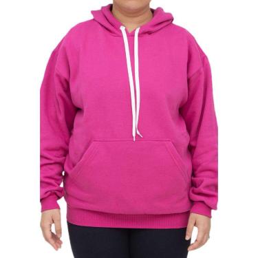 Imagem de Blusa de Frio Moletom Canguru Jaqueta Liso Basico Com Capuz Ajustavel Lançamento Inverno