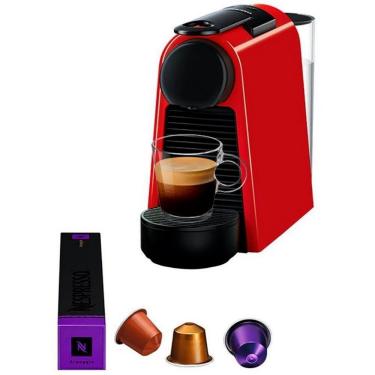 Imagem de Máquina De Café Nespresso Essenza Mini D30 Com Kit Boas Vindas Vermelho 110V