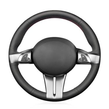 Imagem de MEWANT Capa para volante automotivo costura manual personalizada couro preto para BMW Z4 E85 E86 2003 2004 2005 2006 2007 2008MEWANT CAR1587