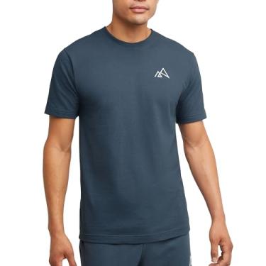Imagem de Hanes Camiseta masculina com estampa Explorer, camiseta de manga curta de algodão leve, Adirondack Peaks, Trekking cinza, GG