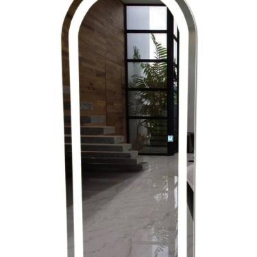Imagem de Espelho Jateado Arco Grande Iluminado Com Led Frio Touch 160x