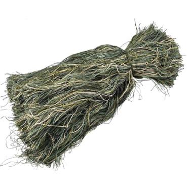 Imagem de Fio de camuflagem, material sintético, fio Ghillie para construir seu próprio layout, capa de camuflagem Ghillie, equipamento de caça, pacote de 50,8 kg, 50,8 cm de comprimento (cor da selva 1