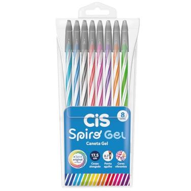 Imagem de CIS SPIRO GEL Caneta - Estojo com 8 Cores