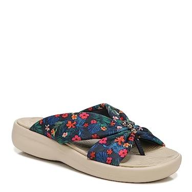 Imagem de BZees Sandália feminina Promise Slide, Estampa de selva azul-marinho, 7