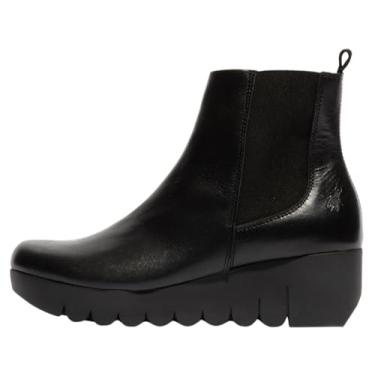 Imagem de FLY London Bota feminina moderna Vaze177fly, Preto, 38