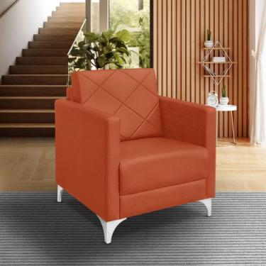 Imagem de Poltrona Helena Decorativa Clinica e recepção - me, terra cota
